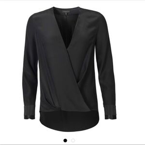NWT Rag & Bone Black victor blouse